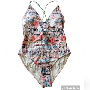 Topshop Multicolor One Piece Swimsuit
